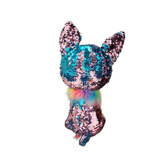 Ty Yappy Flippable Beanie Boo Sequin Chihuahua Plush Color Changing 11.5 Inch - Picture 4 of 11